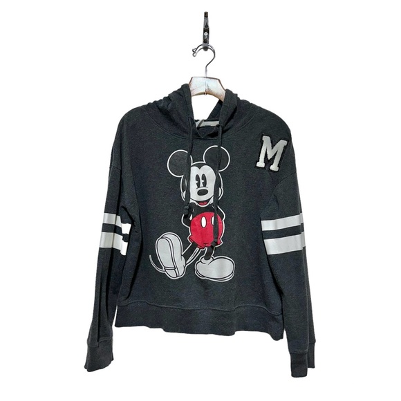 Disney Mickey Mouse Drop Shoulder  Lightweight Boxy Hoodie Youth XL Adult Small - Picture 1 of 10